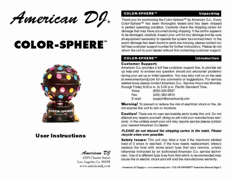American DJ DJ Equipment Color-Sphere-page_pdf